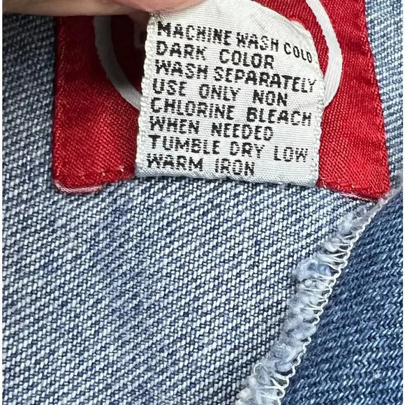 Y2K No Excuses denim vest, size L. - Picture 8 of 9